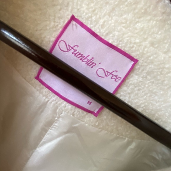 SZ S FUMBLIN FOE WINTER WHITE WOOL BLEND C… - Picture 5 of 14